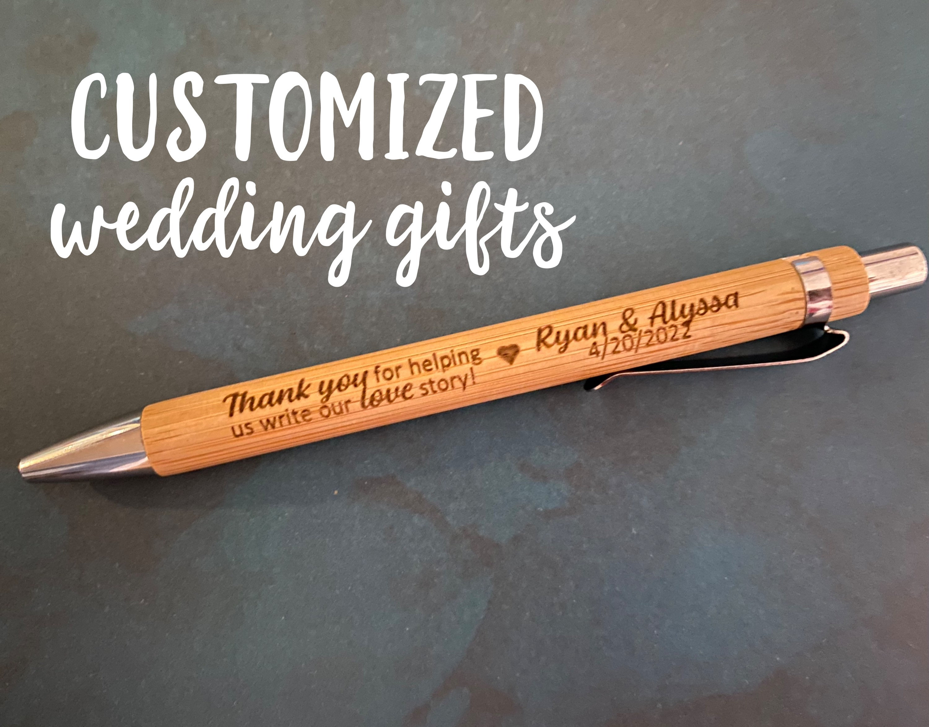 Wedding Favor Pens Customized