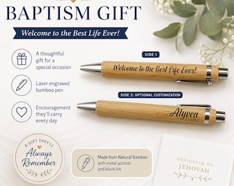 JW Baptism Gift Pen, Personalized