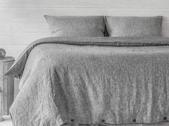 Linen Duvet Cover Stone Washed Super 