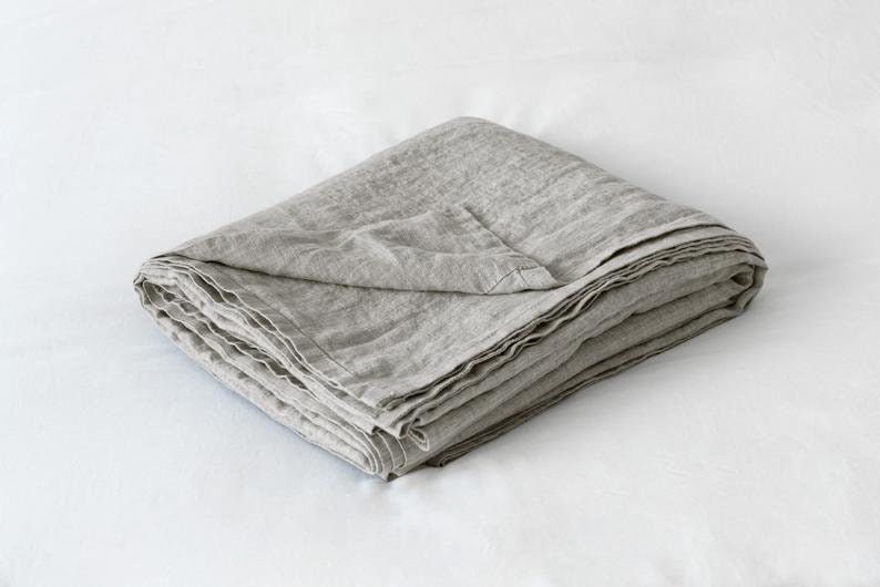 Linen Sheets Set Stone Washed Super Soft Luxury 4pc Queen King Full Double Pure 100% Flax Natural Organic SALE image 4