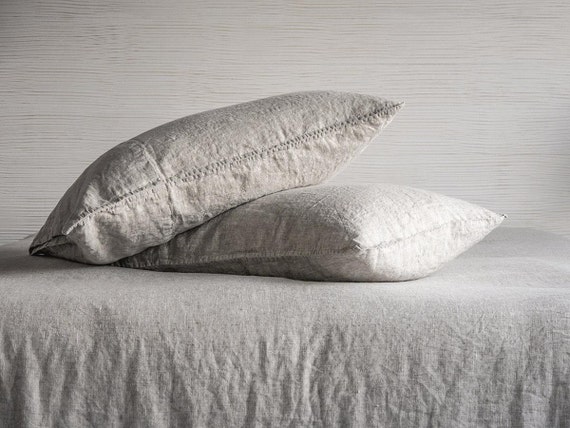 Linen Pillowcase Stone Washed Sham Linen Pillowcase Stone Washed Sham