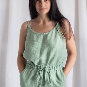 Linen Suit /Diana / Loungewear / Linen Top / Linen Pants/ Linen Clothing / Woman&#39;s Clothing/ Set