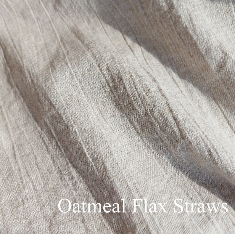 Linen Fitted Sheet Stone Washed Super Soft Queen King Full Eco 100% European Flax Natural Organic Gray White SALE image 5