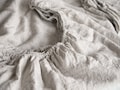 Linen Fitted Sheet Stone Washed Super Soft Queen King Full Eco 100% European Flax Natural Organic Gray White SALE!