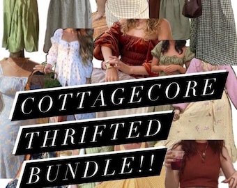 Custom Cottagecore Thrifted Clothing Bundle: Personalized Style Box