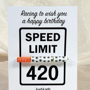 420 Geburtstag Geburtstag Grußkarte mit Pfeife | Grußkarten | KushKards | Geschenke für Erwachsene | Kiffer Zubehör