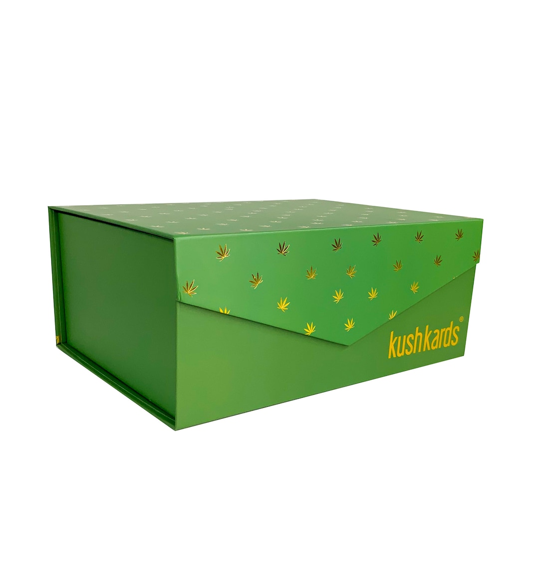 Green Cannabis Gift Box / Weed Gift Boxes / Weed Wrapping Paper