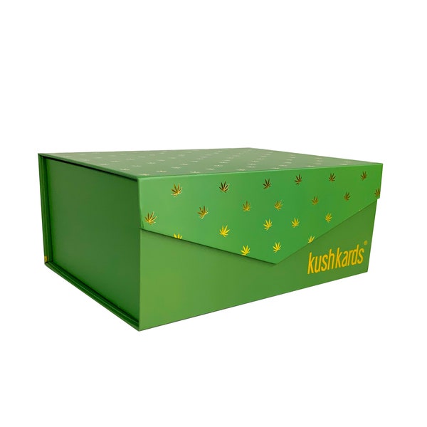 Green Cannabis Gift Box / Weed Gift Boxes / Weed Wrapping Paper / Marijuana Gift Boxes / Stoner Gift Boxes