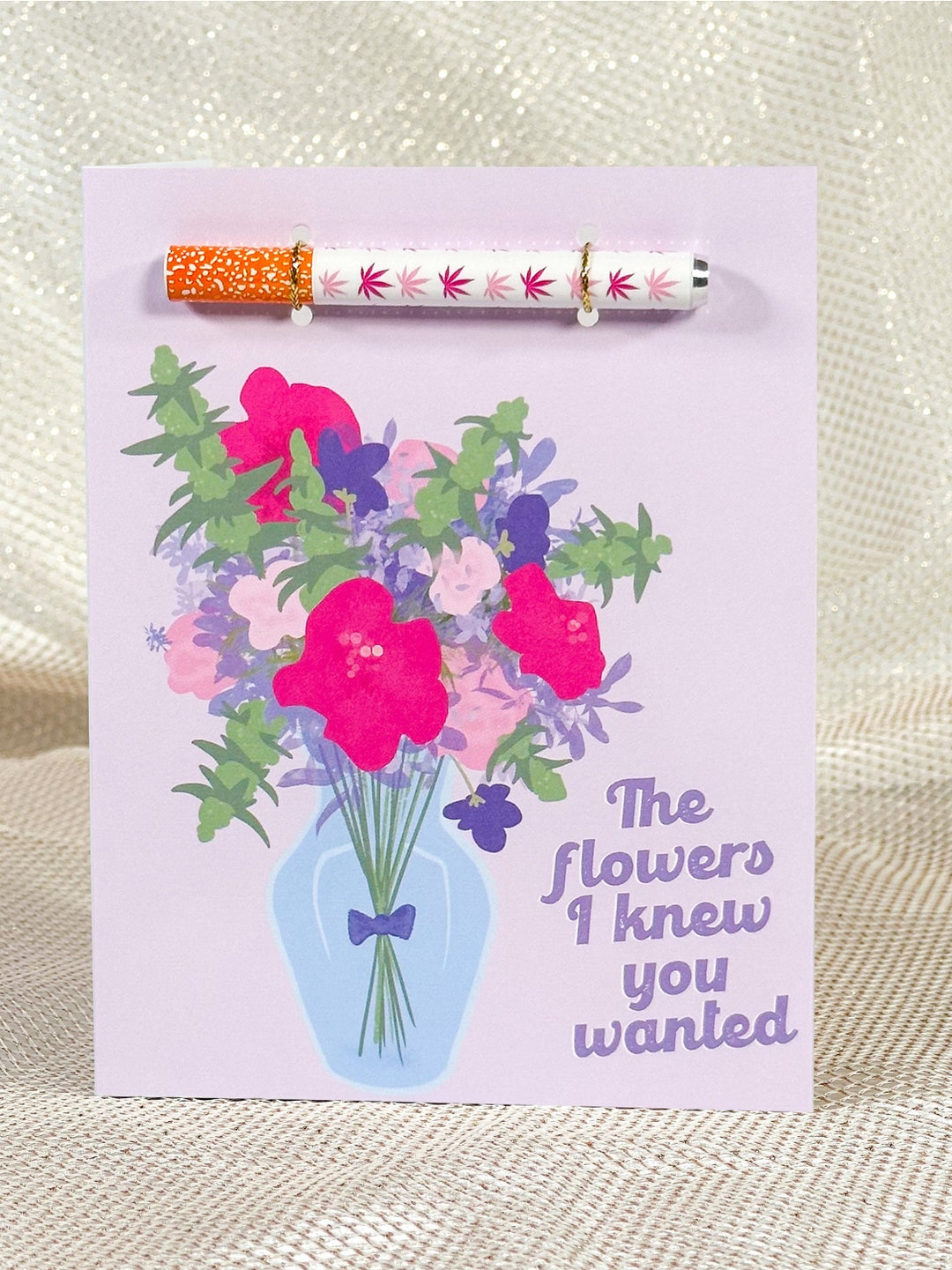 420 Flowers Mother's Day Stoner Greeting Card With Pipe, 420 Greeting ...