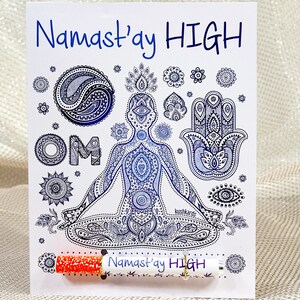 Nama'stay High Grußkarte mit Pfeife | 420 Grußkarten | KushKards | Geschenke für Erwachsene | Kiffer Zubehör