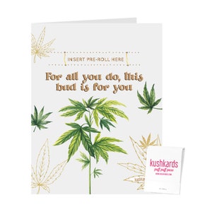 Ce bourgeon est fait pour vous, carte avec pipe, 420 cartes de voeux, KushKards | Cadeaux pour stoner | Accessoires pour stoner