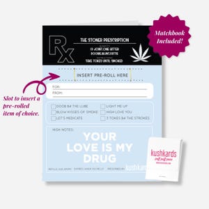 Stoner Prescription Greeting Card | Greeting Cards | KushKards | Adult Gifts | Stoner Accessories