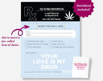 Stoner Prescription Greeting Card | Greeting Cards | KushKards | Adult Gifts | Stoner Accessories