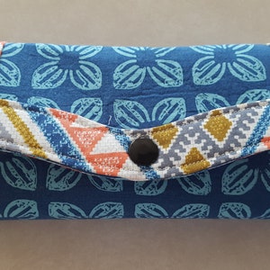 Stoffportemonnaie, Damen-Clutch, Baumwollportemonnaie, Damenportemonnaie