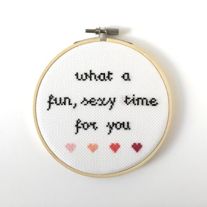 What A Fun Sexy Time for You Cross Stitch, Arrested Development