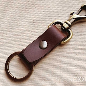 Schlüsselanhänger aus Leder, Leder Schlüsselanhänger, Gürtel Clip Schlüsselanhänger