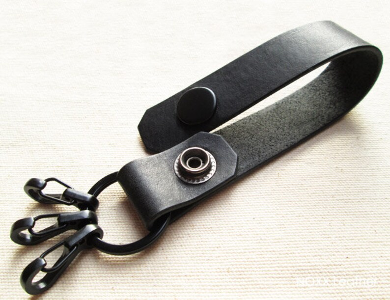 Leather Keychain, Belt Leather Key Fob Etsy
