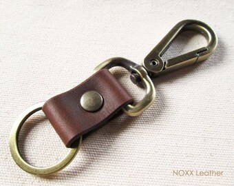 Belt Leather Key Fob, Leather Keychain, Belt Clip Leather Key