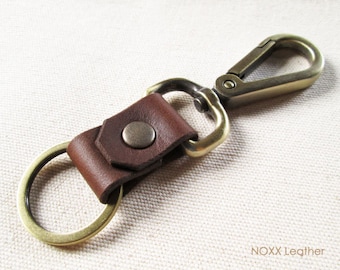 Belt Leather Key Fob, Leather Keychain, Belt Clip Leather Key Chain