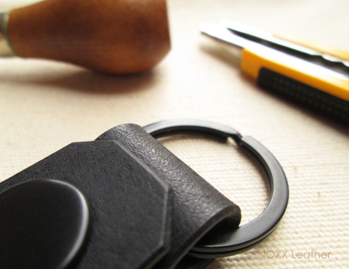 Leather Keychain Belt Leather Key Fob Belt Clip Key Chain Etsy