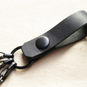 Leather Keychain, Belt Leather Key Fob