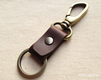Leather Key Fob, Leather Keychain, Gift Under 20 Dollars - Etsy
