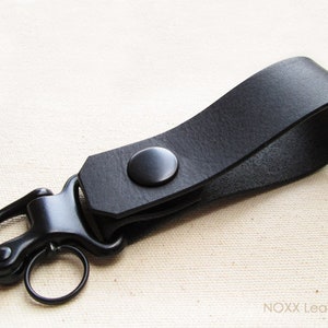Leather Key Fob, Belt Loop Leather Keychain