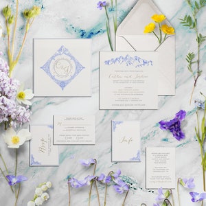 Japanese Wedding Invitation Set Including Formal Rsvp And Etsy
