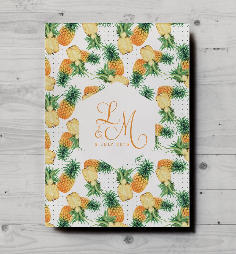 Tropical wedding invitations pineapple wedding invitations