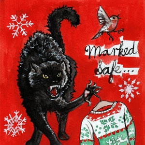 Biglietto di auguri natalizio "Yule Cat"