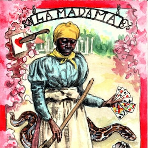 Carte de prière La Madama Erzulie Dantor Ezili Danto Santa Marta