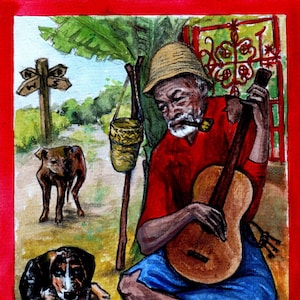 Cartão de Oração Papa Legba