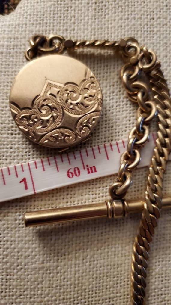 Victorian Locket with watch fob. - image 2