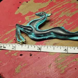 Vintage Painted Gazelle Brooch