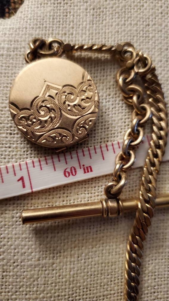 Victorian Locket with watch fob. - image 1