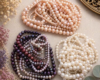 Freshwater Pearls Mix pack strands (5 per) packages.