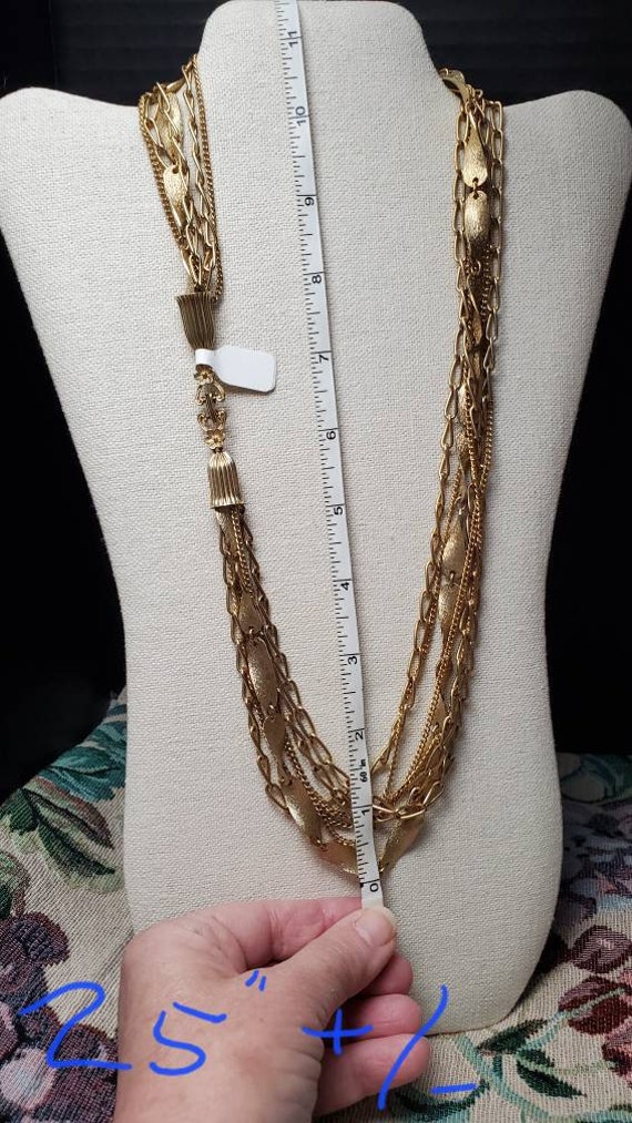 Vintage multi chain necklace - image 2