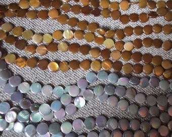 MOPCnMix2  Mother of Pearl Coin Mix (12)Strands