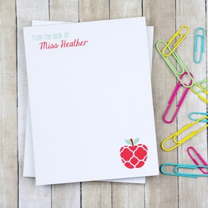 Personalized Teacher Notepad - Teacher Notepad - Gifts for Teachers ...