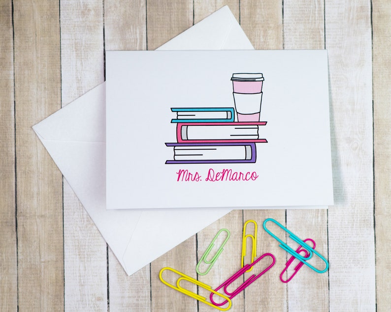 Personalized Teacher Stationery Teacher Gift Teacher Etsy