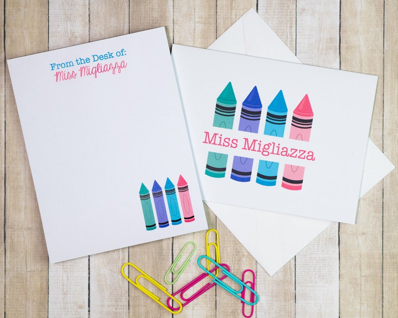 Personalized Teacher Stationery Gift for Teacher Teacher Etsy