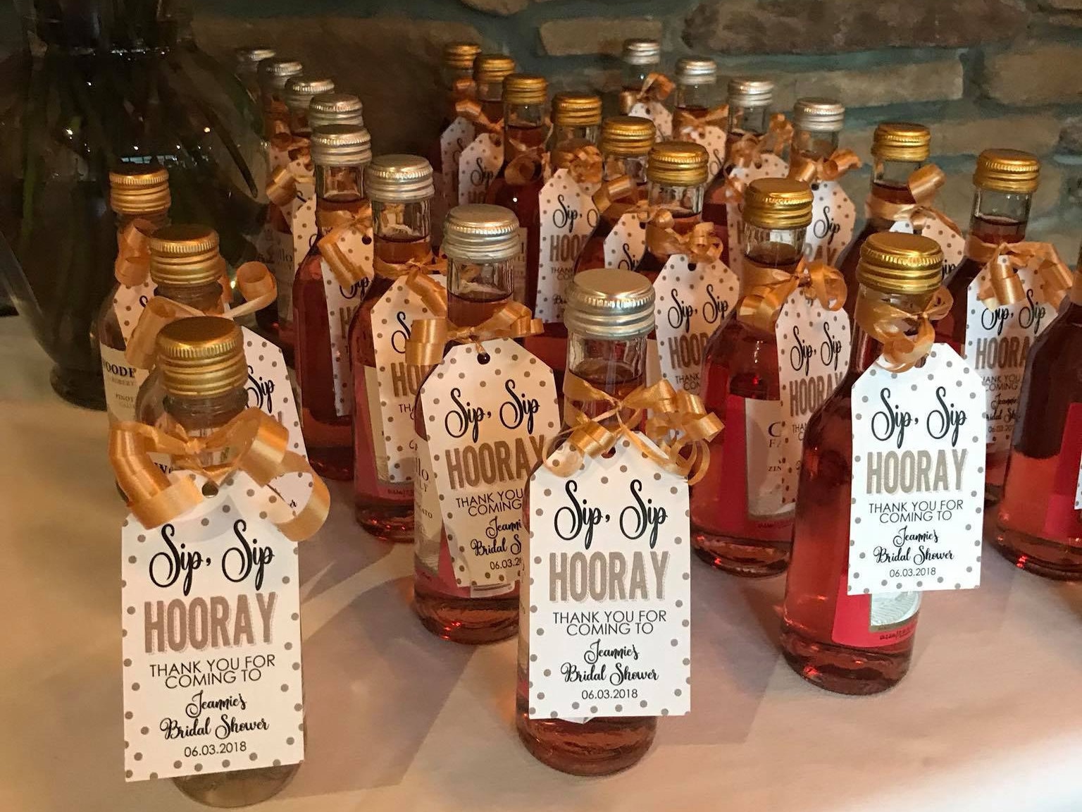 Mini Wine Bottle Favor Tag Wedding Favor Tag Wine Favors Etsy UK