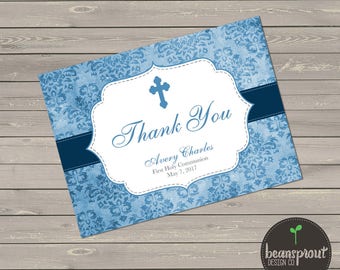 The Invite Lady First Holy Communion Thank You Cards