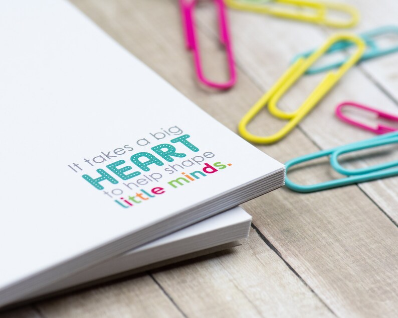 Personalized Teacher Notepad Teacher Notepad Gifts for Etsy