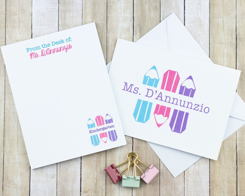 Personalized Teacher Stationery Gift for Teacher Teacher Etsy