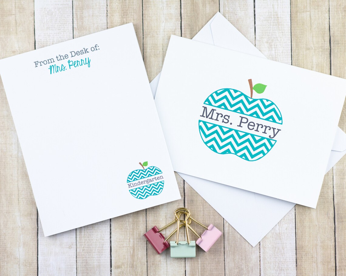 Personalized Teacher Stationery Gift for Teacher Teacher Etsy