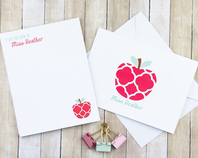 Personalized Teacher Stationery Gift for Teacher Teacher Etsy