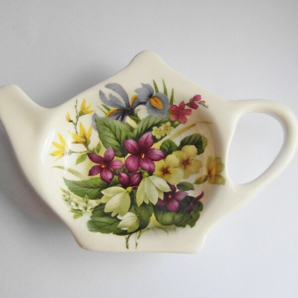 Vintage spoon rest, porcelain spoon rest, made in England, Bristol China Company