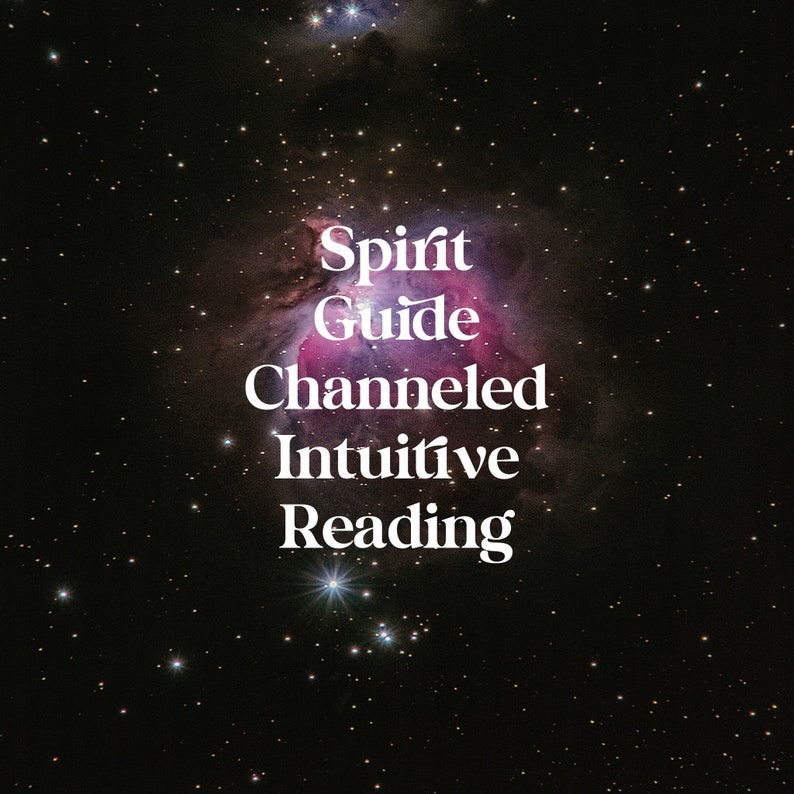 Spirit Guide Channeled Intuitive Reading - Etsy