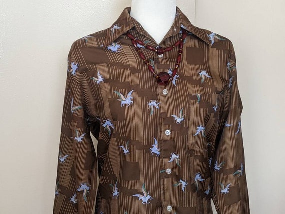 vintage F.A. I. disco brown Pegasus winged horse … - image 1